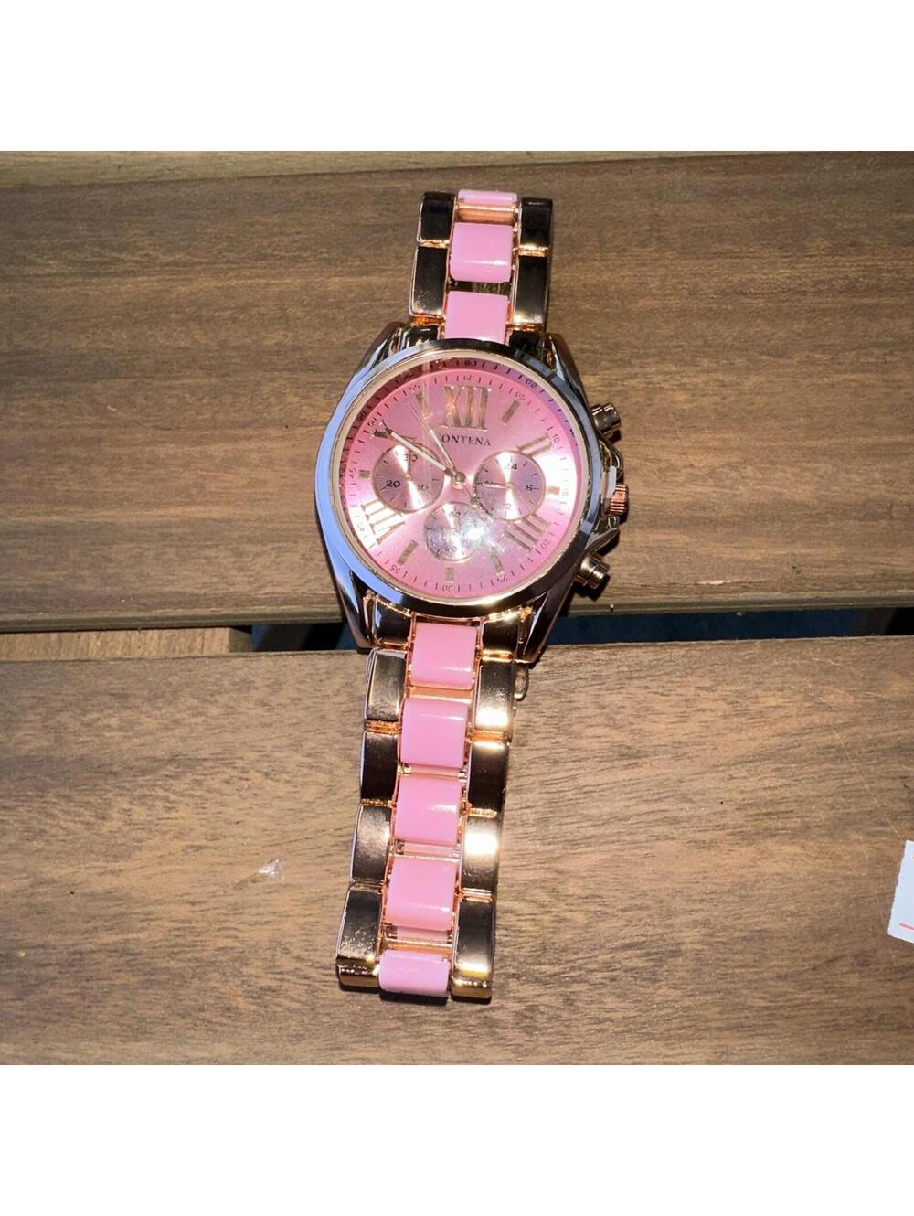 Absolutely Gorgeous Rose Gold & Pink Ladies Watch Plus Wrist